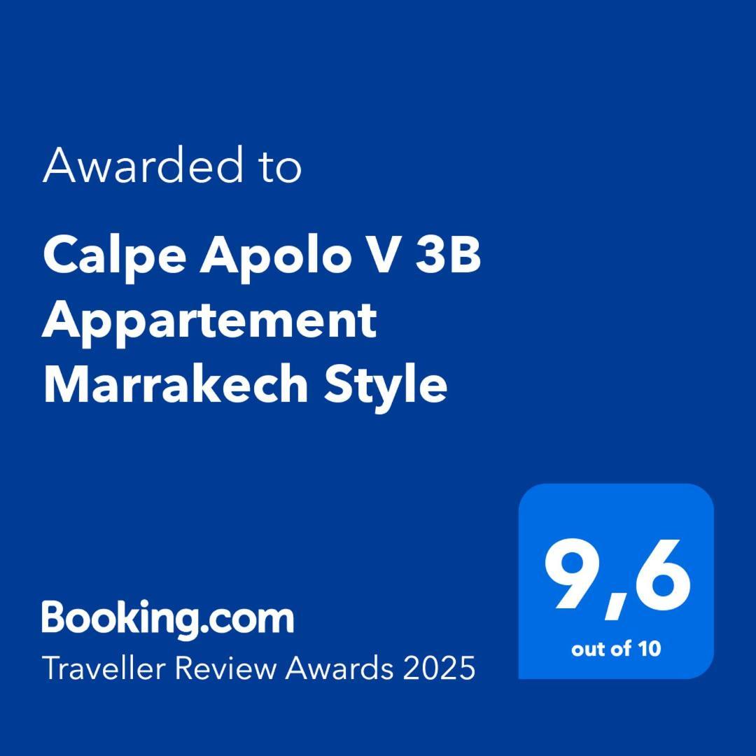 Calpe Apolo V 3B Appartement Marrakech Style Eksteriør billede